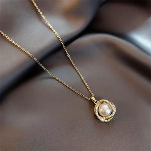 Collier en or plaqué 14 carats pour femmes AMBER JEWELS avec accent de diamant cultivé en laboratoire, style classique, à porter tous les jours, certifié IGI - Product Image 2