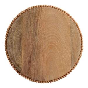 Plato de madera de acacia natural redondo de 13 pulgadas, plato de madera rústico para decoración de bodas, vajilla de lujo al por mayor. - Product Image 3