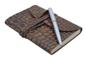 Handmade Genuine Leather <b>Writing</b> <b>Journal</b> Vintage Refillable Notebook Rustic Diary Travel Planner Memory Book Personal Sketchbook - Product Image 4