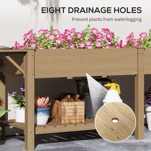 Étagère à fleurs en bois pour votre abri de jardin et votre rangement - Product Image 3