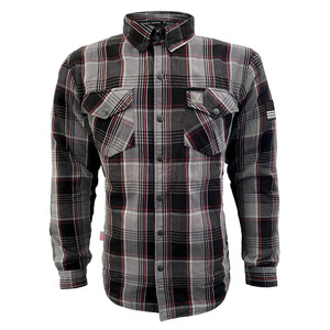 Custom Men's Retro Autumn Winter Plaid Shirt Polyester Long Sleeved Button Smart Casual Thick Black <b>White</b> <b>Flannel</b> Shirt - Product Image 6