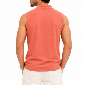 Camiseta Polo sin Mangas para Hombre, de Secado Rápido, Corte Atlético, Estilo Veraniego, Ropa Deportiva, Tela Premium Personalizada - Product Image 2