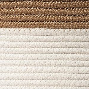 Cestas Redondas de Almacenamiento de Cuerda de Algodón Tejida, Plegables, Personalizadas, Libres de Químicos, de Larga Duración, con Asa, Diseño Moderno y Elegante, Gran Venta - Product Image 4