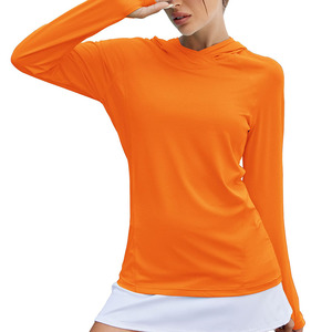 Sudadera con capucha estilo streetwear para mujer, con logo personalizado, tela de poliéster, estilo casual, sudaderas con capucha lisas para pesca, para mujer - Product Image 1
