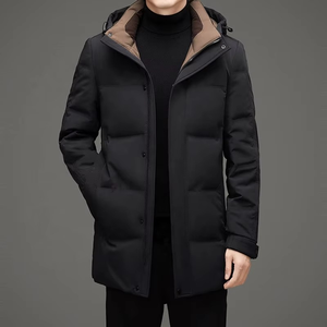 Men Custom <b>Thin</b> Embroidery Front <b>Puffer</b> <b>Jacket</b> Casual Outdoor Winter Coat Wholesale Factory Supply - Product Image 6
