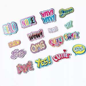 Popular Cartoon Embroidery Patches Custom 3D PVC Space <b>Animated</b> Sticker Style Iron On Patch for Jacket Hat Clothing Wholesale - Product Image 1