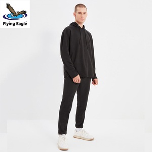Survêtement personnalisé OEM pour homme, décontracté, à capuche, en molleton de coton, vêtements de sport, gym, jogging, course à pied - Product Image 1