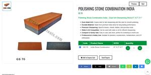 Polishing <b>Stone</b> Combination India Dual Grit <b>Sharpening</b> <b>Stone</b> Jewelry Tools for Metal Knife Tool Polishing | Item No GS-70 - Product Image 2