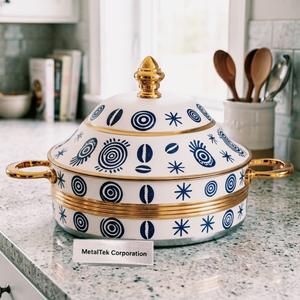 Casserole de luxe en acier inoxydable, style arabe, avec isolation thermique, chauffe-plats, ensemble de service, boîte chauffante pour la maison et l'hôtel - Product Image 5