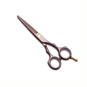 Ciseaux de coiffure professionnels en acier inoxydable 440C, lame tranchante, pour droitiers, manche long, poignée en acier inoxydable, usage en salon, 28 - Product Image 4