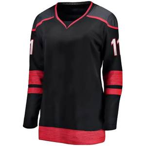 Maillot de hockey sur glace personnalisé pour homme, respirant, de haute qualité, 100% polyester, vêtements d'entraînement sportif - Product Image 6