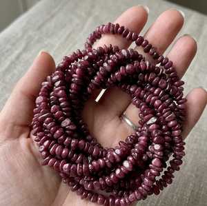 Natural <b>Red</b> Ruby Chip <b>Beads</b> Polished Gemstone Nugget Jewelry Making Third Party Appraisal 16Inch Strand 10-5MM Approx Certified - Product Image 1