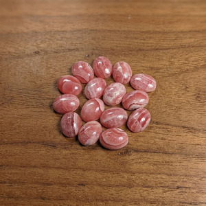 Cabochon rond à dos plat en rhodochrosite naturelle, 7 mm, dôme lisse, pour la fabrication de pendentifs et de bagues, vente en gros, directement de l'usine - Product Image 2