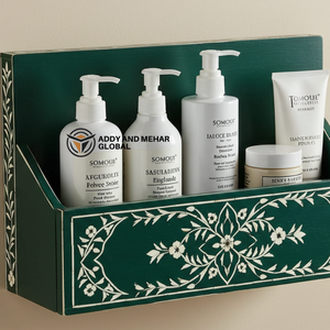 ชั้นวางของตกแต่งห้องน้ำสีเขียว – ชั้นวางติดผนังไม้ทำมือสำหรับตกแต่งบ้านสไตล์โมเดิร์น - Product Image 5