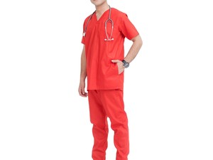 New Condition Men <b>Uniform</b> <b>Scrub</b> Anti Wrinkle Lightweight Breathable Knitted Cotton Polyester Cheap Price - Product Image 1