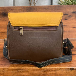 Nouvelle mode de sac à main à bandoulière quotidien en cuir recyclé pour femmes sac à bandoulière à rabat en cuir coloré de créateur de luxe de haute qualité - Product Image 5