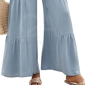 Pantalones Casuales de Verano para Mujer, Cintura Media, Formales, Ligeros, Transpirables, de Pierna Ancha - Product Image 6