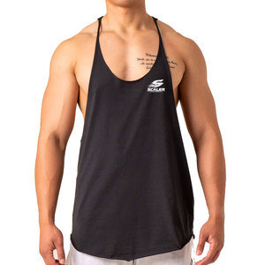 Classic Cotton <b>Men</b> Gym <b>Singlet</b> Sleeveless Breathable Quick-Dry 220g Training Top <b>for</b> Bodybuilding Fitness Running Sports Regular - Product Image 1