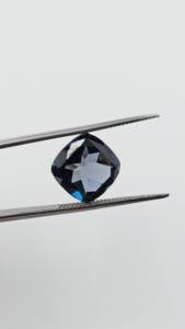 Topaze bleue de Londres naturelle polie de haute qualité, taille coussin facettée, pour la fabrication de bijoux, pierre précieuse en vrac, pierre de naissance de novembre, en promotion - Product Image 5