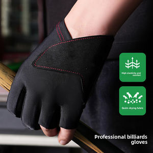 Gants de billard professionnels pour hommes, confortables, fabriqués directement en usine, gants de snooker, logo personnalisé, gants de billard à cinq doigts - Product Image 4