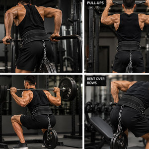 Cinturón de Neopreno Personalizado al por Mayor, Resistente y de Alta Calidad, 10 mm de Grosor, con Doble Cadena Ajustable, Soporte Lumbar Ecológico para Gimnasio - Product Image 5