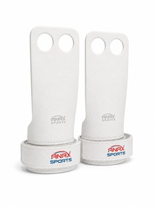 Poignées de gymnastique à 2 trous offrant un ajustement confortable avec des sangles de poignet réglables, poignées de gymnastique à 2 trous de qualité supérieure OEM. - Product Image 6