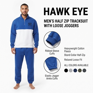 ชุดเซ็ตเสื้อฮู้ดดี้และกางเกงจ็อกเกอร์ผู้ชายแบบสองชิ้น - Product Image 3
