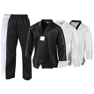 Uniformes de karaté et de taekwondo avec logo personnalisé, vêtements de sport durables et respirants en polyester/coton pour adultes avec emballage personnalisé - Product Image 1