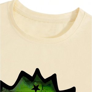 Camiseta Oversize Estilo Urbano, Hip-Hop, de Alta Calidad, 100% Algodón, Tejido de Punto, Transpirable, Ecológica y Ligera para Hombre - Product Image 3