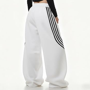 Baggy Pants Men Women Wholesale Loose Fit Streetwear Sweatpants <b>Wide</b> Leg Athletic Joggers Custom Logo Embroidery Supplier - Product Image 2