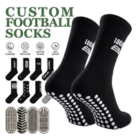 Chaussettes de football personnalisées à forte valeur ajoutée Chaussettes à prise en main d'usine Chaussettes antidérapantes