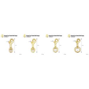 Crochets à ressort classiques, œil rond, boucles à boulon pivotantes, barres centrales avec anneaux à roulettes, résistants à l'eau, durables, pour une utilisation en extérieur - Product Image 2