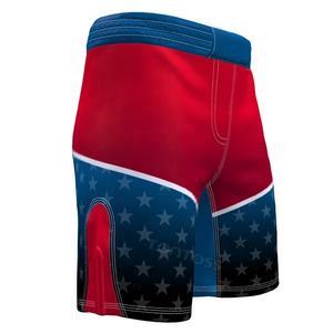 Vêtements de sport en spandex extensible dans les quatre sens Short à la taille et à cordon de serrage au genou pour adultes MMA Fight for Gym Use Vente en gros OEM - Product Image 2