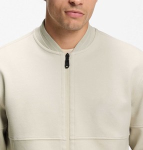 Good Price Best Quality Different Style Men Beige Bomber Set Zipper Jacket + Jogger <b>Pants</b> Tracksuit Custom Made OEM Tracksuit - Product Image 4