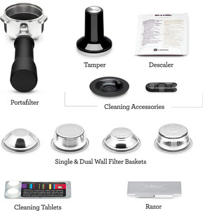 Cafetera Espresso Barista Pro, Tanque de Agua de 2L, Acero Inoxidable Pulido, BES878BSS - Product Image 4