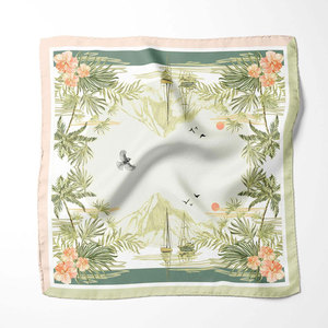 Silk Scarf Decorative Print With Soft Fabric For Everyday Travel And Casual Dressing Silk Scarf - Product Image 1