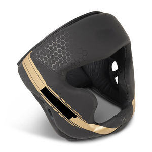Breathable Leather Boxing Helmet Face Saver Head Guard Nose <b>Bar</b> Protection MMA Muay Thai Martial Arts Sparring Training Gear - Product Image 1