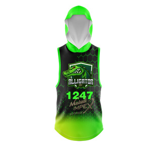 เสื้อเจอร์ซีย์ 7V7 สีเขียวและดำ ผลิตตามสั่ง ขายส่งยอดนิยม ราคาแข่งขัน ชุดทีม เสื้อเจอร์ซีย์อเมริกันฟุตบอล 7V7 - Product Image 2