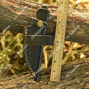 Funda de Cuero de Vaca Grueso de Primera Calidad Cosida a Mano para Cuchillo, con Logotipo Personalizado, para Llevar en el Cinturón, para Cuchillos de Hoja Fija, Supervivencia al Aire Libre, Camping, Venta al Por Mayor - Product Image 4