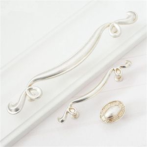 European <b>Vintage</b> Silver Cabinet Pull <b>Drawer</b> Handle Novelty Geometric Furniture Knob with Knurled Surface Multi-Function Design - Product Image 1