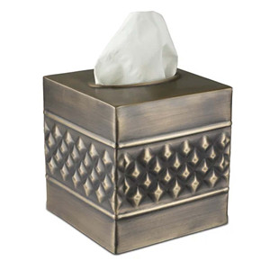 Housse de boîte à mouchoirs en relief, faite à la main, porte-serviette en argent parfait pour salle à manger, Table, bureau, salle de bain - Product Image 3