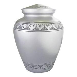 Urne funéraire en laiton doré avec incrustation de nacre pour cendres d'adultes, design traditionnel, fournisseur et grossiste funéraire - Product Image 2