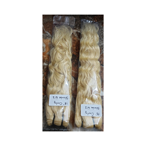 Peluca de cabello rubio 613 con frente de encaje, cabello virgen sin procesar, ideal para peinados platino, mechones de cabello liso. - Product Image 4