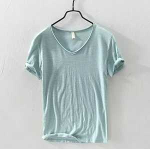 Men's O-Neck Short Sleeve T-<b>Shirt</b> Regular Fit Casual Knitted Polyester <b>Geometric</b> Pattern Anti-Shrink - Product Image 1