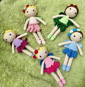 Muñeca de ganchillo de hadas, muñeca de hadas amigurumi, muñeca de hadas hecha a mano, muñeca de hadas de peluche, peluches de hadas, juguete de hadas suave, princesa de ganchillo - Product Image 5