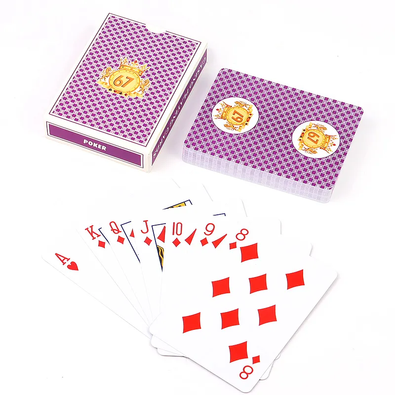 Superior Quality Germany Version Custom Logo 0.35mm Thickness Anti-Break Waterproof 100% PVC Playing cards