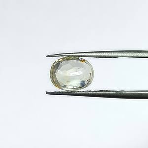 Zafiro amarillo ovalado natural de 3,74 quilates de Sri Lanka, piedras preciosas sueltas para la fabricación de joyas y anillos YSON-30 - Product Image 2