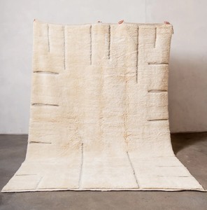 Tapis en laine marocain authentique vintage, fait main, motif géométrique, lavable, poils moyens, grande taille pour la décoration intérieure, acheteurs en gros - Product Image 2