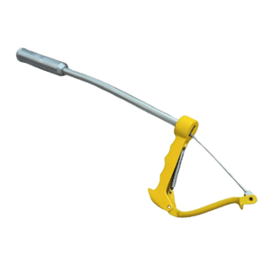 Pistolet applicateur de bolus de calcium en acier inoxydable réutilisable pour le bétail, outil vétérinaire pour bovins, ovins et caprins - Product Image 1