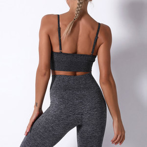 Conjunto Deportivo de Yoga de Color Sólido Personalizado OEM, Leggings de Cintura Alta para Mujer, Ropa Deportiva para Entrenamiento - Product Image 4